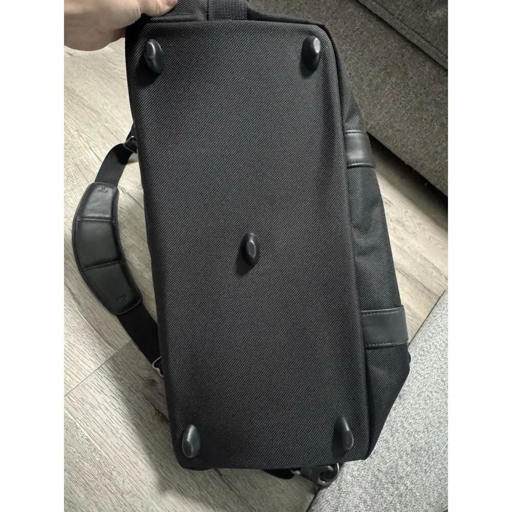 TUMI Used Once Alpha Ballistic Nylon Black Satchel Duffle Bag Travel